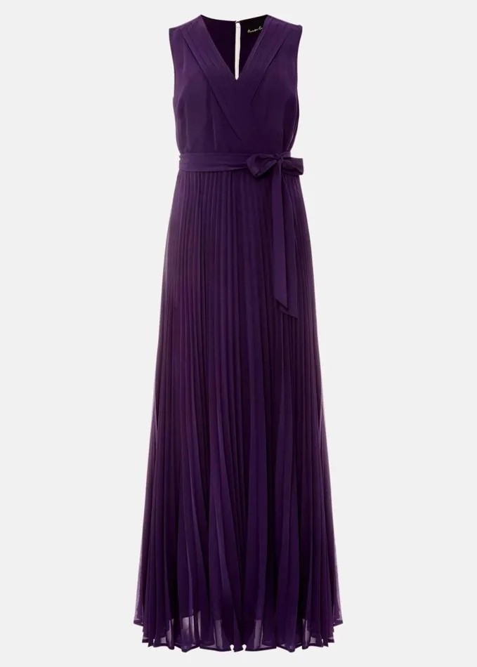 Phase Eight Molly Chiffon Maxi Dress Electric Blue Women Dresses