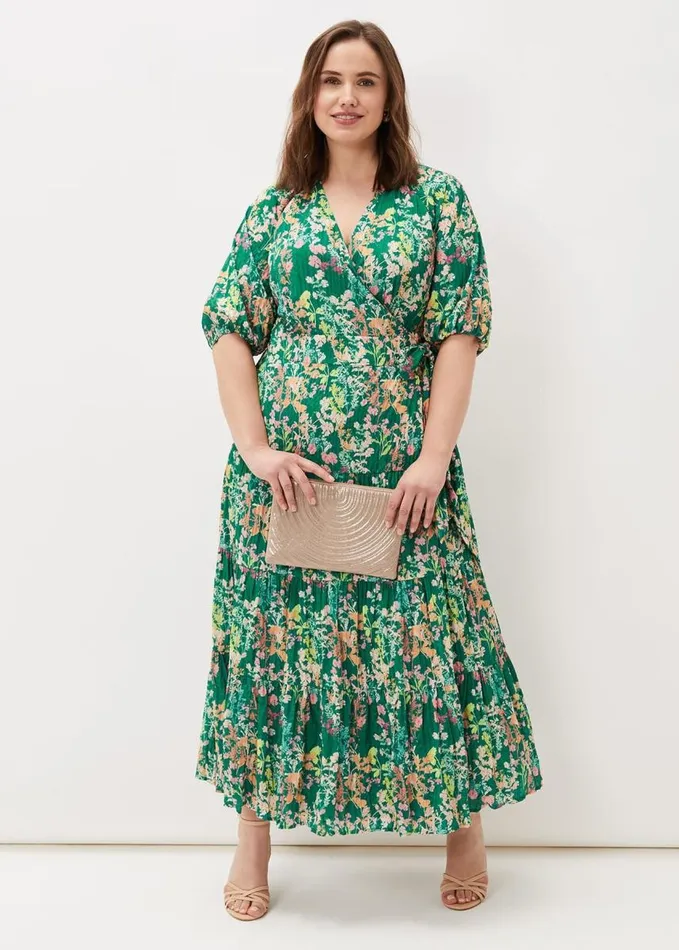 Phase Eight Morven Wrap Maxi Dress Grass Greenmulti Women Dresses