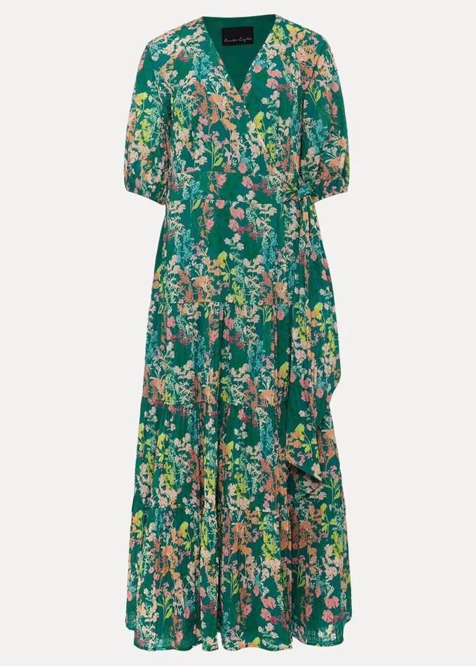 Phase Eight Morven Wrap Maxi Dress Grass Greenmulti Women Dresses