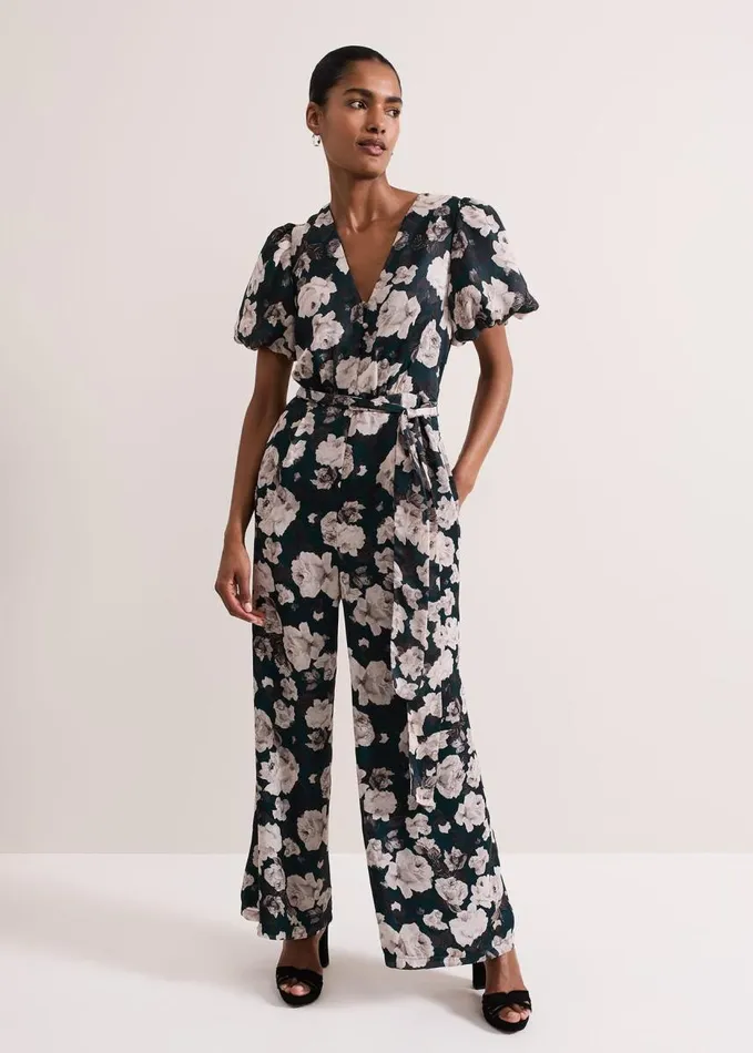 Phase Eight Myron Floral Wide Leg Jumpsuit Multicoloured Women Dresses