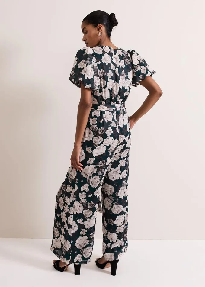 Phase Eight Myron Floral Wide Leg Jumpsuit Multicoloured Women Dresses