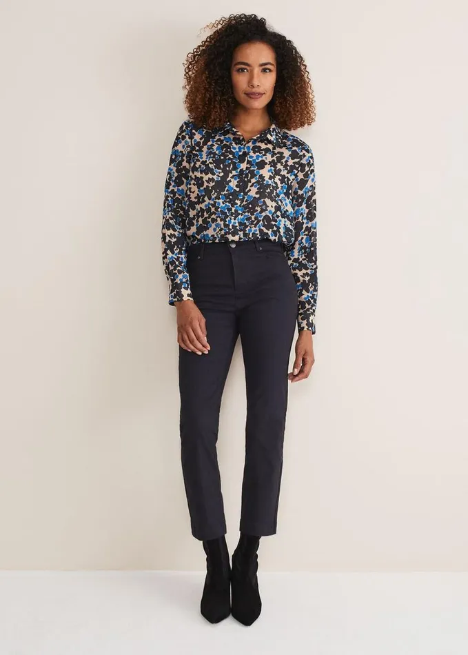 Phase Eight Ocha Straight Leg Jeans Dark Indigo Women Trousers