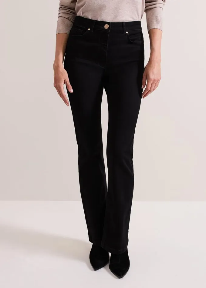 Phase Eight Olivia Bootcut Jean Black Women Jeans