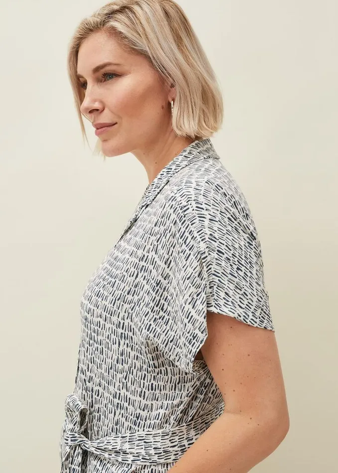 Phase Eight Paige Abstract Print Jumpsuit Navyivory Women Dresses