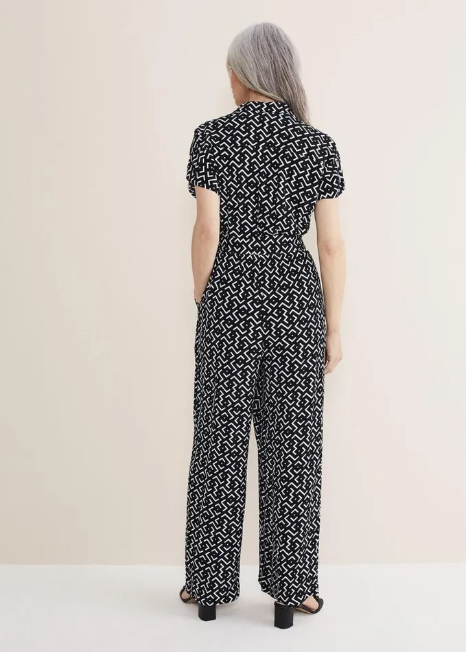 Phase Eight Paige Abstract Print Wide Leg Jumpsuit Navyivory Women Dresses
