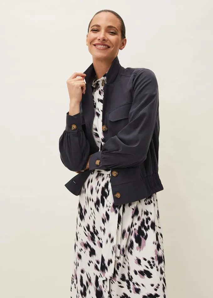 Phase Eight Pandora Shacket Carbon Women Jackets