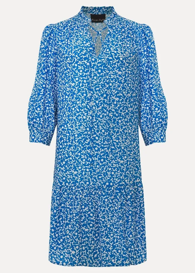 Phase Eight Penele Swing Dress Blueivory Women Dresses