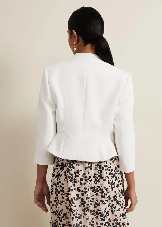 Phase Eight Petite Daisy Jacket Ivory Women Jackets