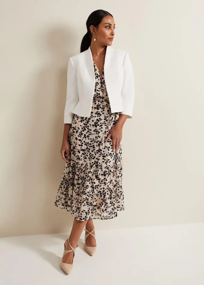 Phase Eight Petite Daisy Jacket Ivory Women Jackets