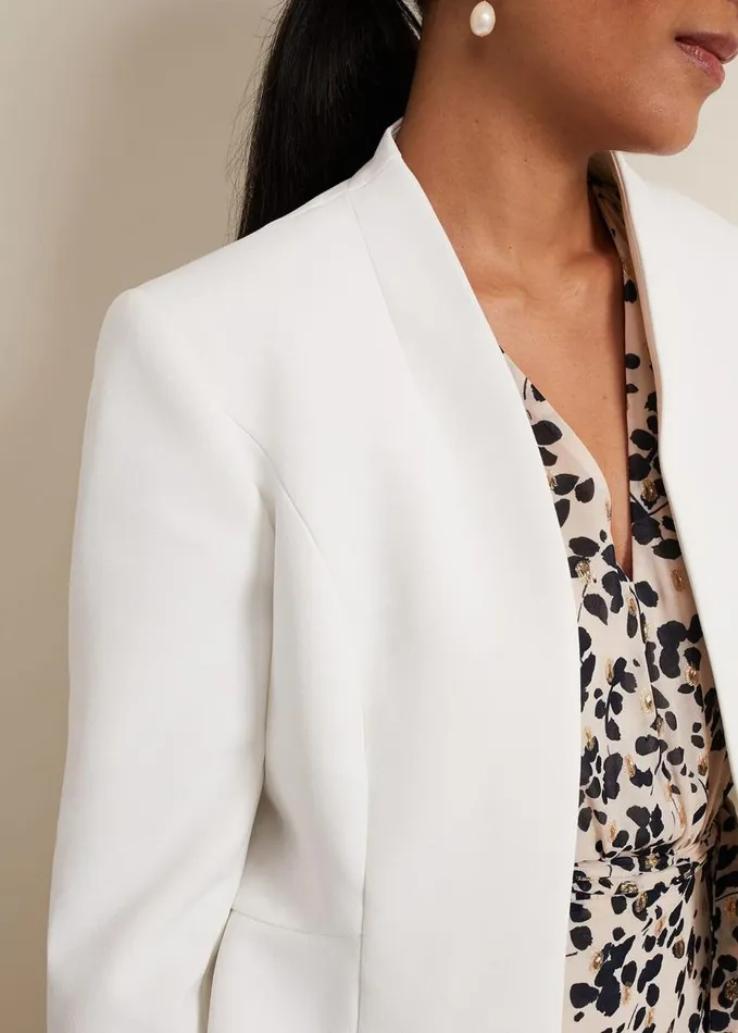 Phase Eight Petite Daisy Jacket Ivory Women Jackets