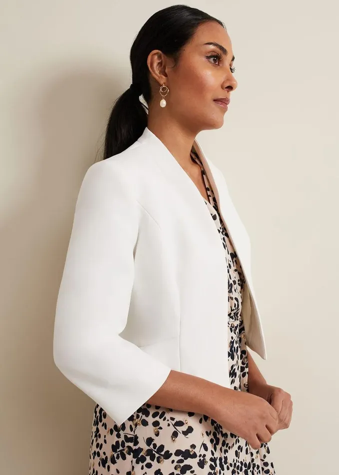 Phase Eight Petite Daisy Jacket Ivory Women Jackets