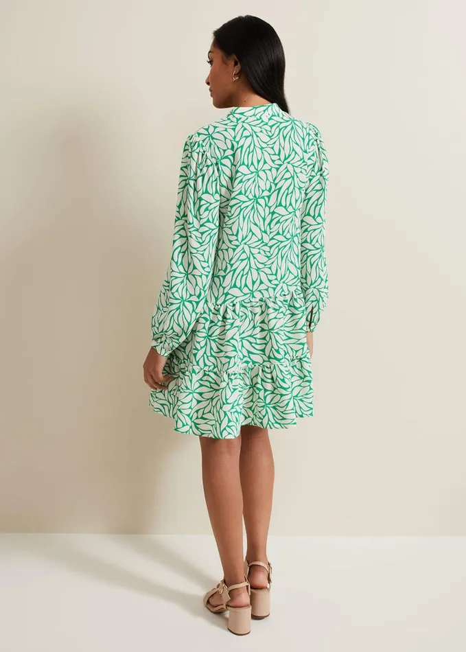 Phase Eight Petite Penele Swing Dress Green Women Dresses