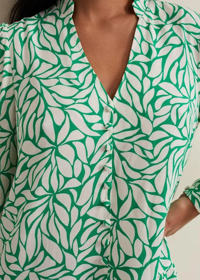Phase Eight Petite Penele Swing Dress Green Women Dresses