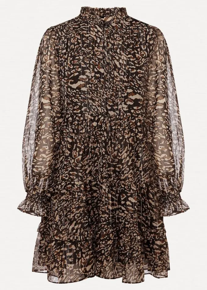 Phase Eight Petite Shreya Leopard Swing Dress Neutral Women Dresses