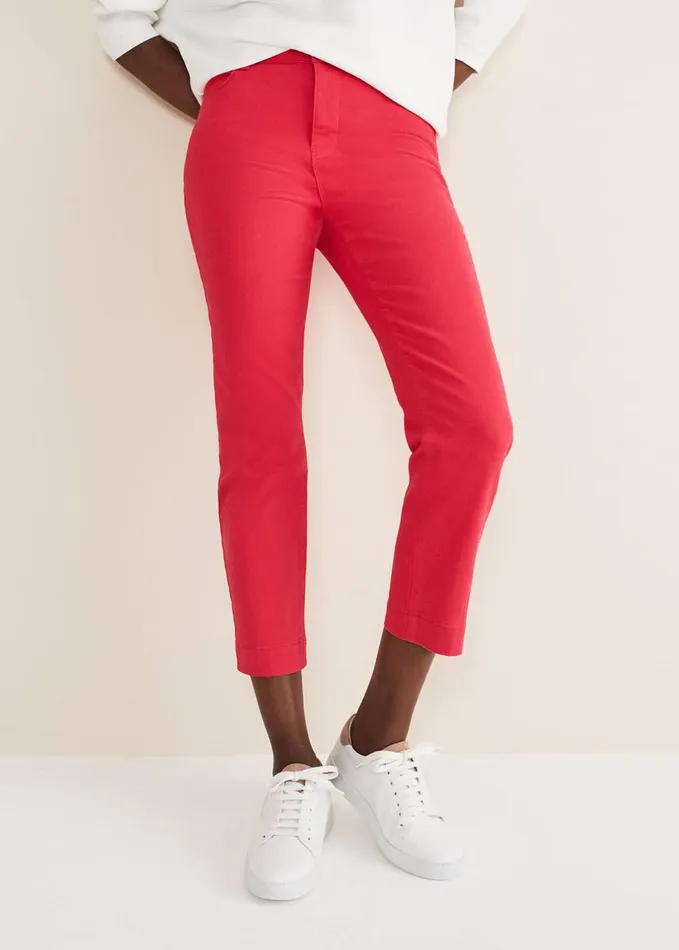 Phase Eight Ramona Straight Leg Jean Hot Pink Women Trousers