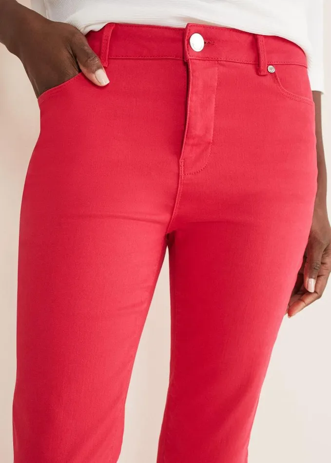 Phase Eight Ramona Straight Leg Jean Hot Pink Women Trousers