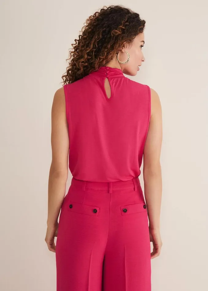 Phase Eight Reign Jersey Top Hot Pink Women Tops and TShirts