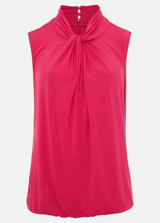 Phase Eight Reign Jersey Top Hot Pink Women Tops and TShirts