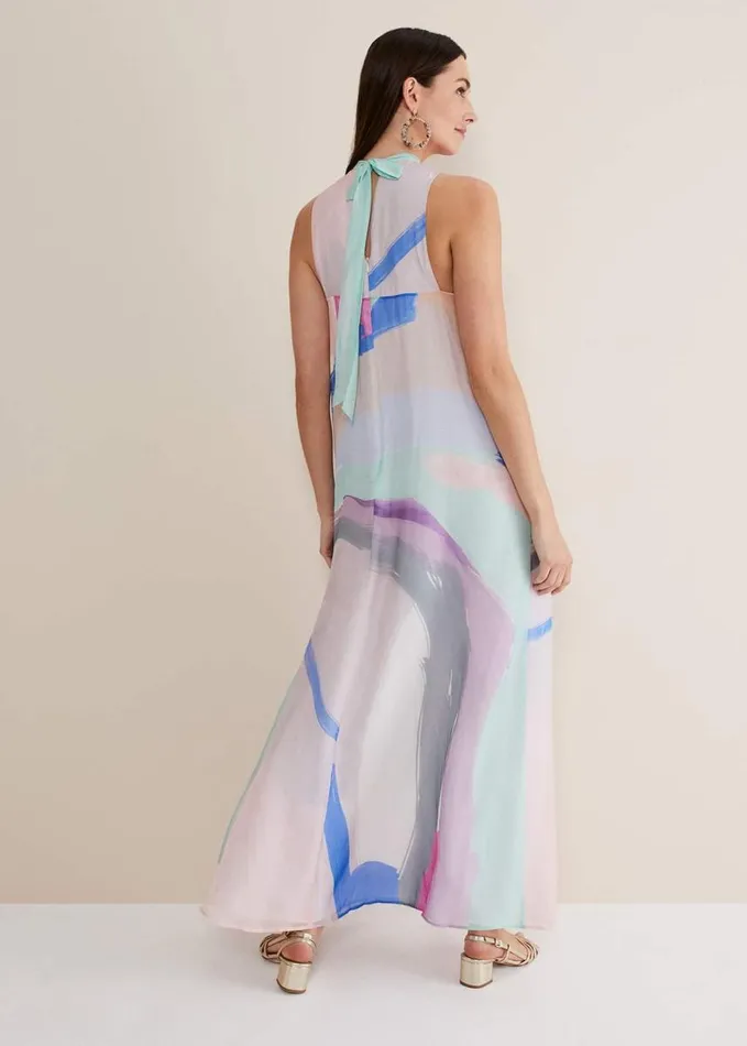 Phase Eight Ronnie Abstract Maxi Dress Multicoloured Women Dresses