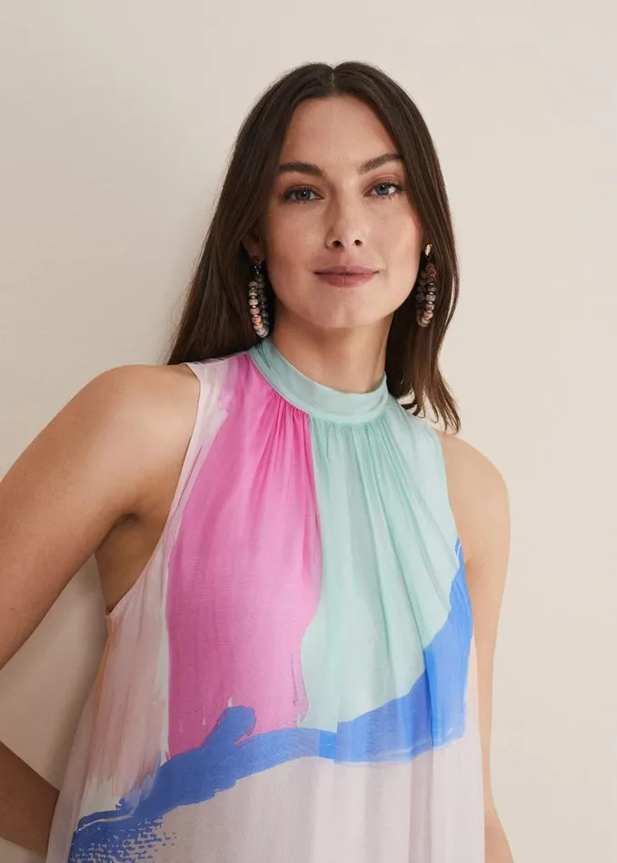 Phase Eight Ronnie Abstract Maxi Dress Multicoloured Women Dresses