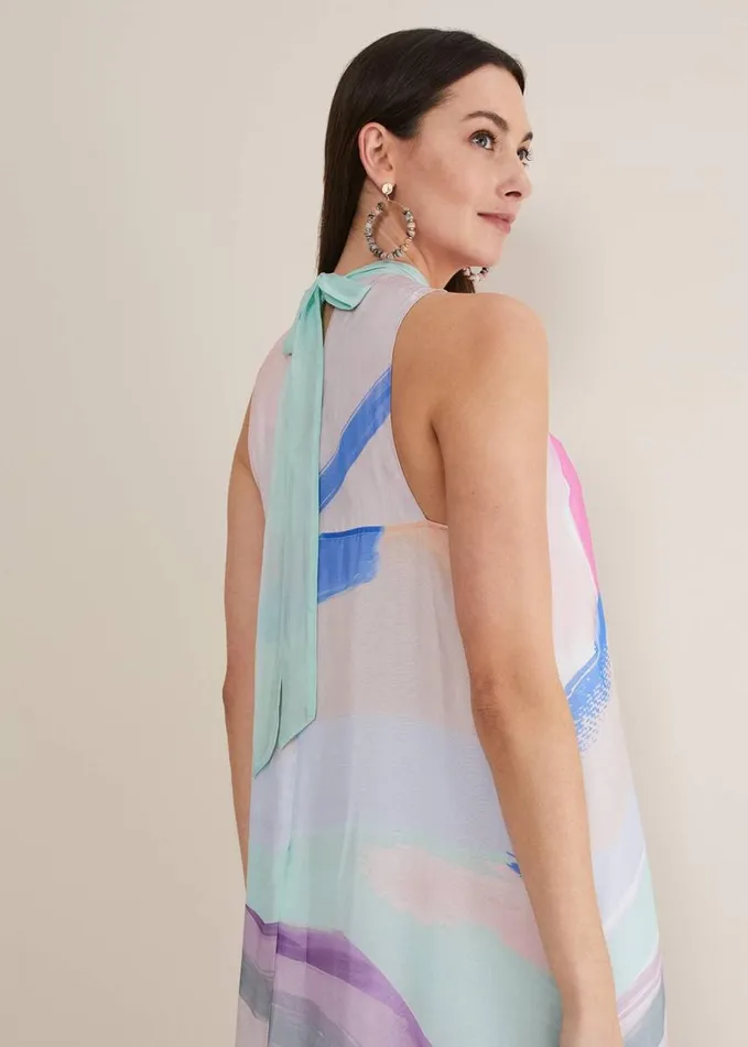 Phase Eight Ronnie Abstract Maxi Dress Multicoloured Women Dresses