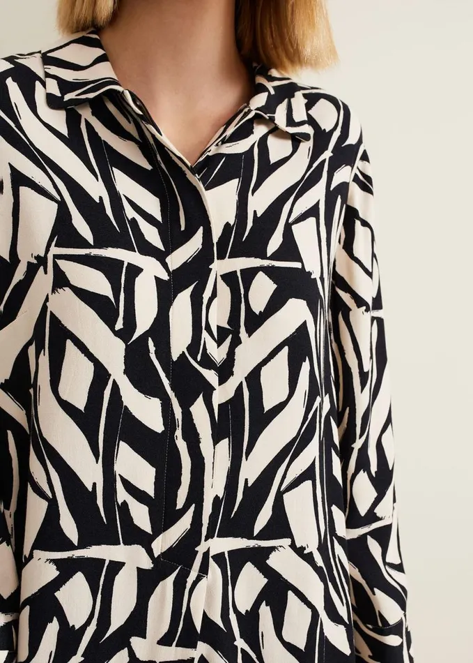 Phase Eight Ruby Geo Tunic Dress Black Multi Women Dresses