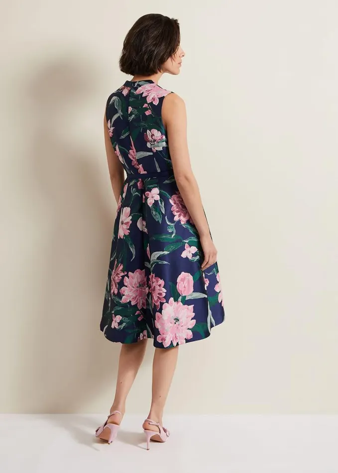 Phase Eight Salina Floral Jacquard Dress Multicoloured Women Dresses