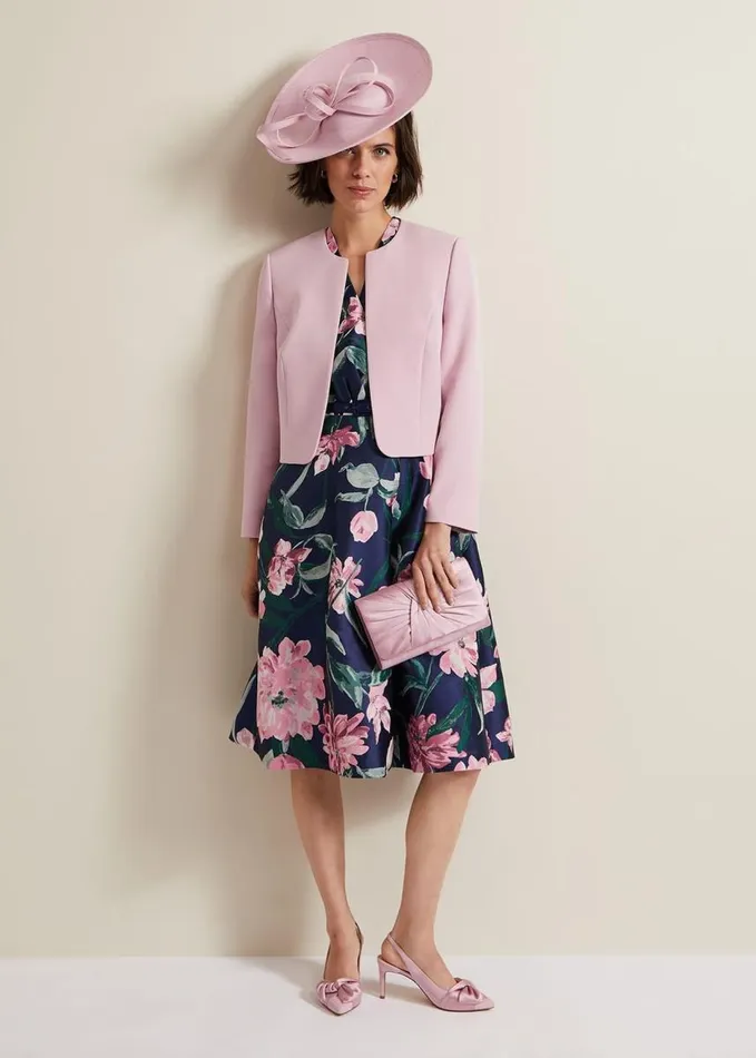 Phase Eight Salina Floral Jacquard Dress Multicoloured Women Dresses
