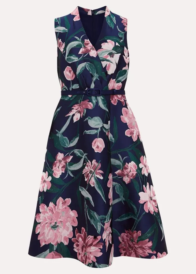 Phase Eight Salina Floral Jacquard Dress Multicoloured Women Dresses