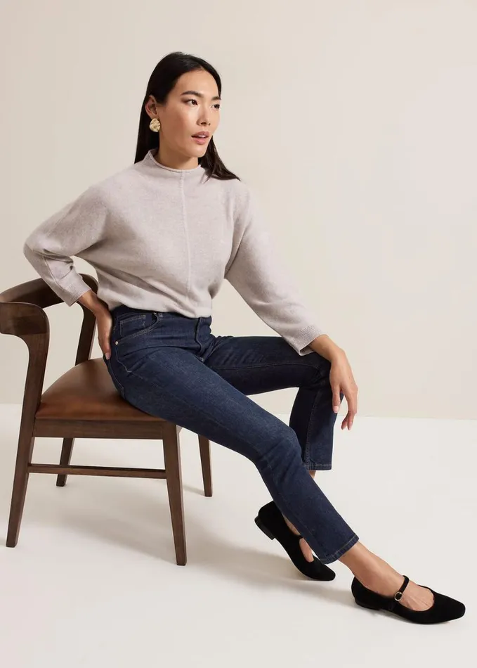 Phase Eight Sara Slim Leg Jeans Dark Wash Women Jeans