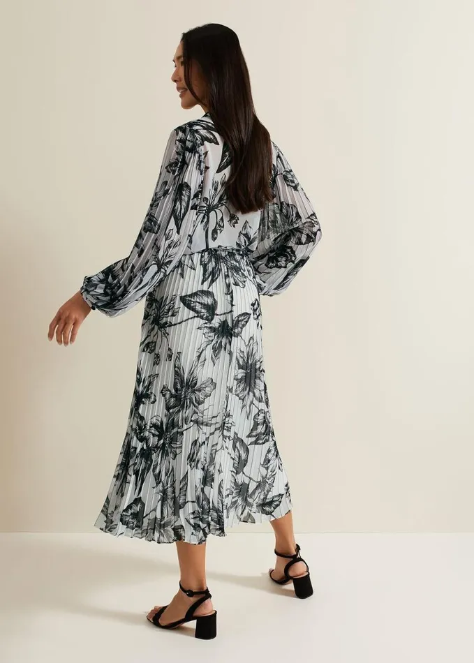 Phase Eight Sienna Floral Print Skirt Blackivory Women Skirts