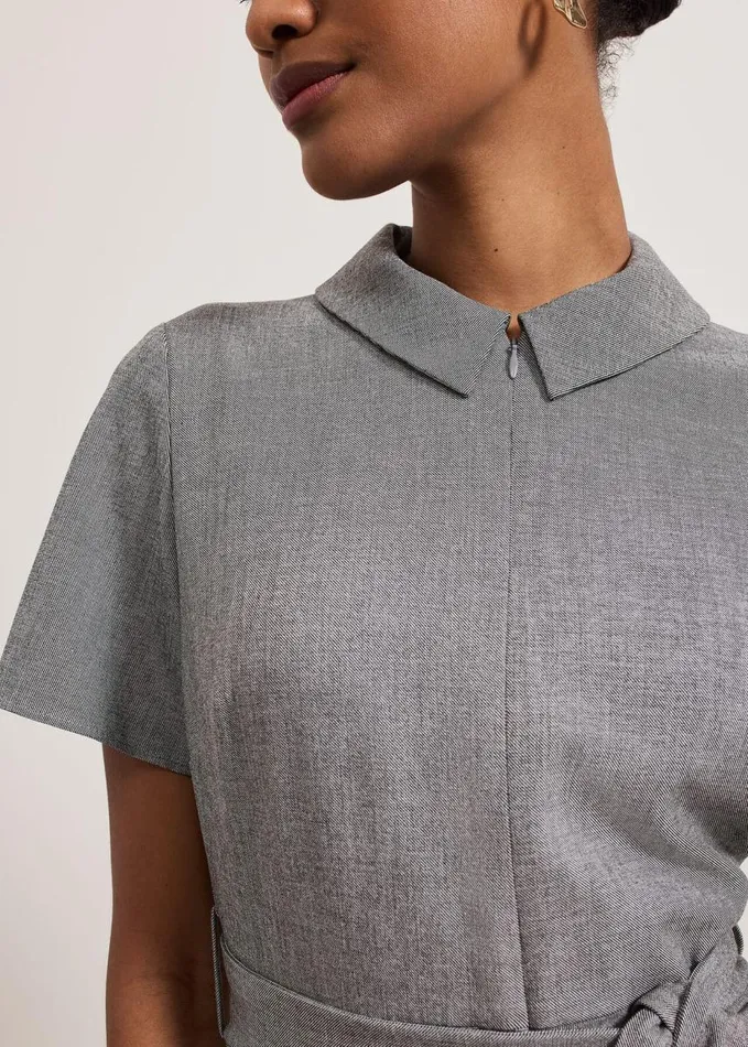Phase Eight Silvia Tonic Midi Shirt Dress Grey Women Dresses
