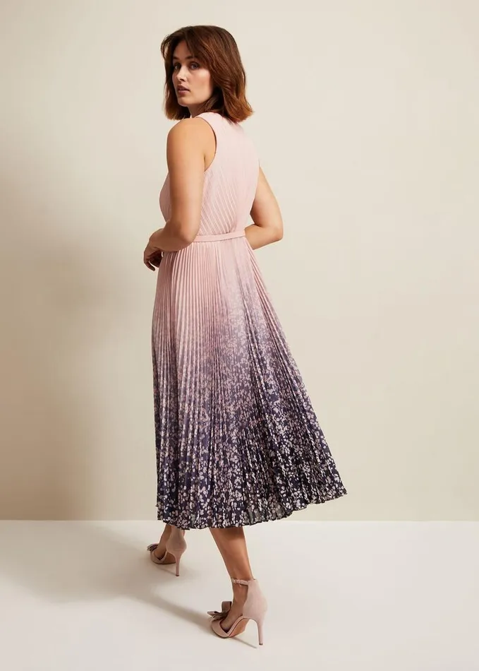 Phase Eight Simara Printed Midi Dress Multicoloured Women Dresses