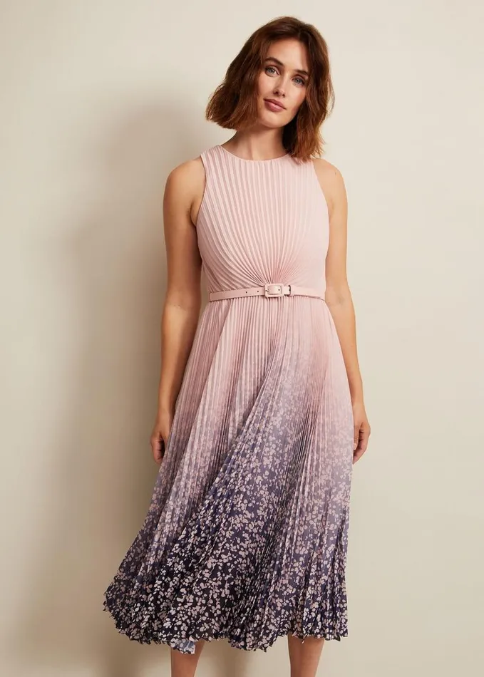 Phase Eight Simara Printed Midi Dress Multicoloured Women Dresses