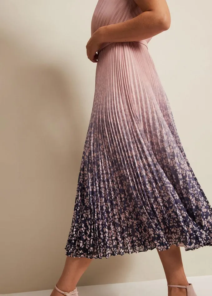 Phase Eight Simara Printed Midi Dress Multicoloured Women Dresses