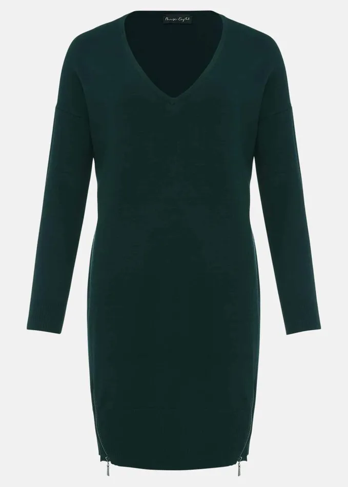 Phase Eight Skylar Knitted Tunic Dress Forest Women Dresses