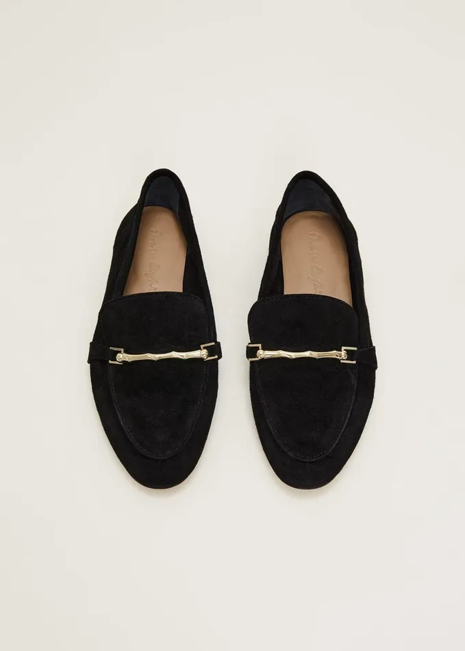 Phase Eight Smart Trim Loafer Black Women Flats
