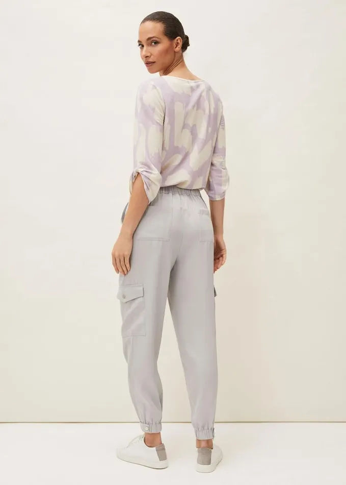 Phase Eight Theodora Tapered Cargo Jogger Grey Women Trousers