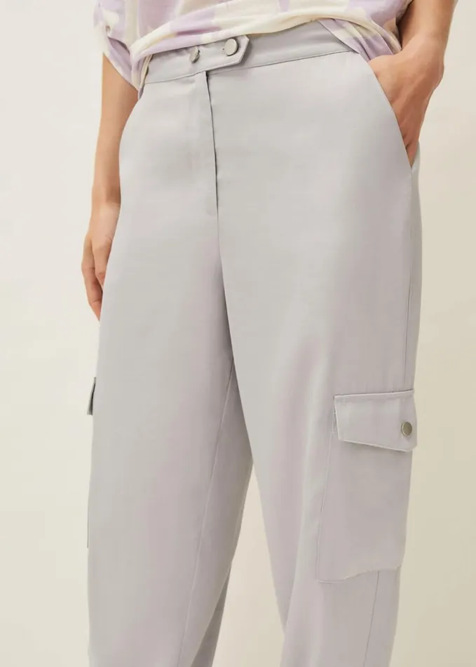 Phase Eight Theodora Tapered Cargo Jogger Grey Women Trousers