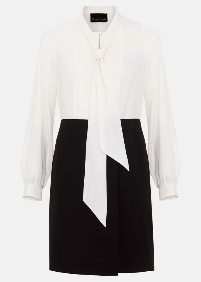 Phase Eight Tilly Shift Mini Dress Blackivory Women Dresses