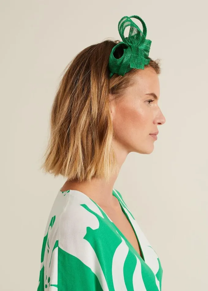 Phase Eight Twist Bow Headband Green Women Fascinators and Hats