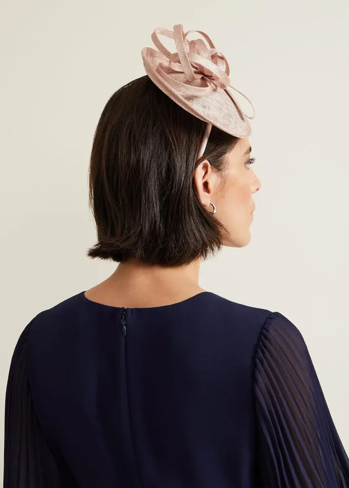 Phase Eight Twist Top Mini Disc Fascinator Neutral Women Fascinators and Hats