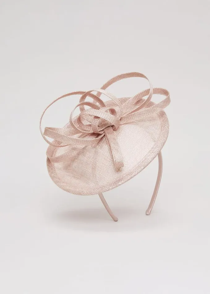 Phase Eight Twist Top Mini Disc Fascinator Neutral Women Fascinators and Hats