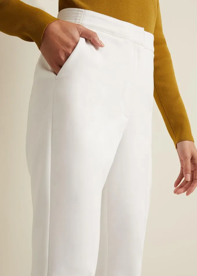 Phase Eight Ulrica Tapered Suit Trousers White Women Trousers