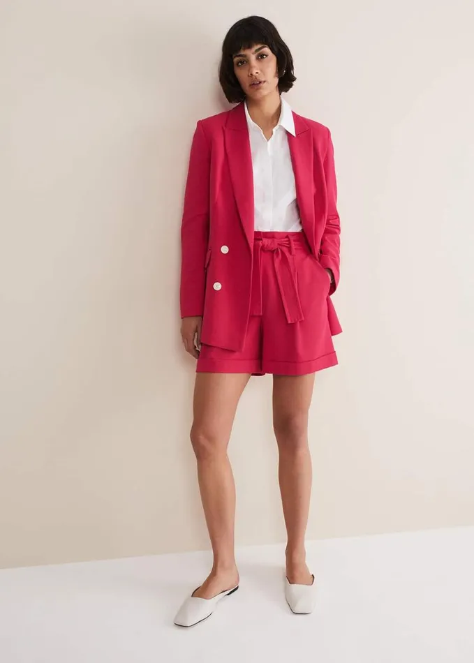 Phase Eight White Cotton Fitted Shirt White Women Shirts and Blouses