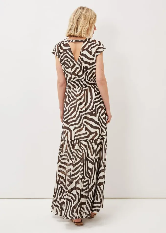 Phase Eight Zalaya Zebra Print Maxi Dress Multicoloured Women Dresses