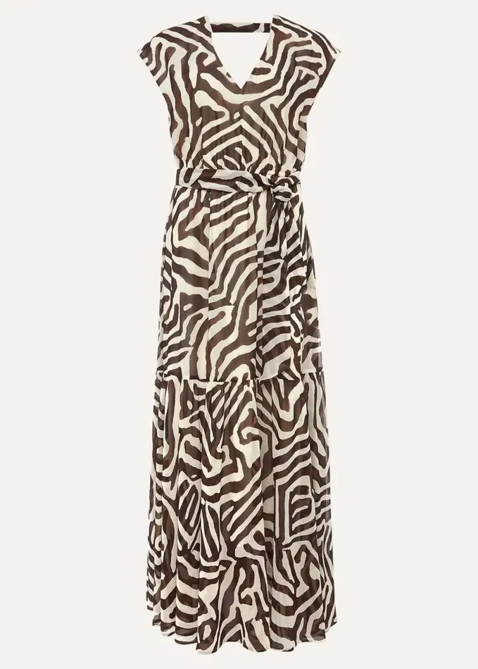 Phase Eight Zalaya Zebra Print Maxi Dress Multicoloured Women Dresses