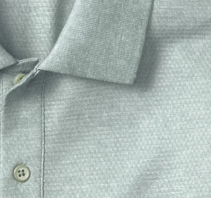 Polos and Tees Johnston and Murphy Men Textured Print Polo Sage
