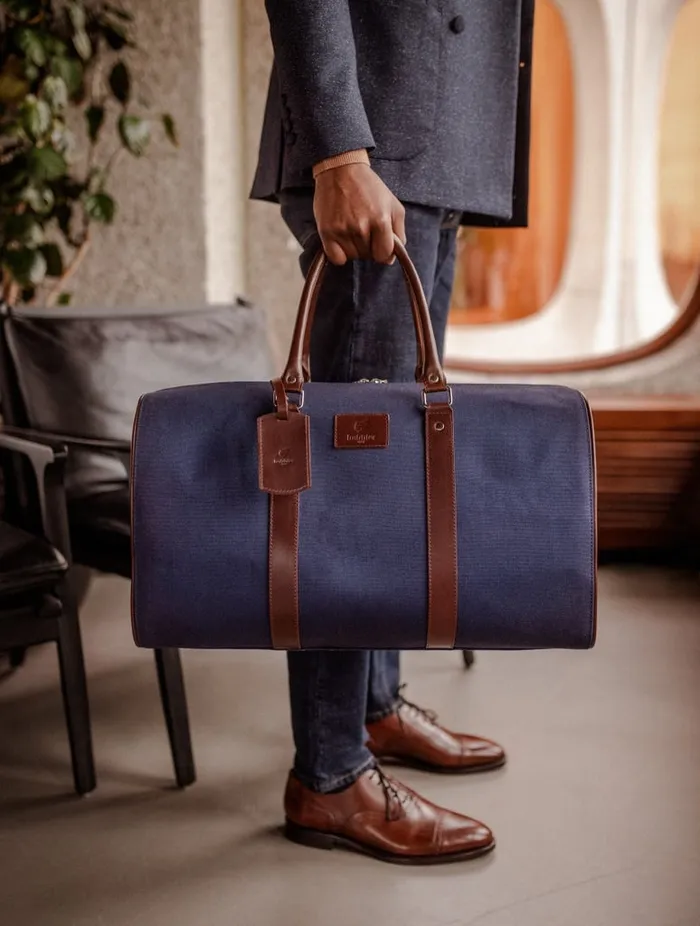 Positano Navy Blue Men Bobbies Travel Bags Positano Navy Blue Men Bobbies Travel Bags