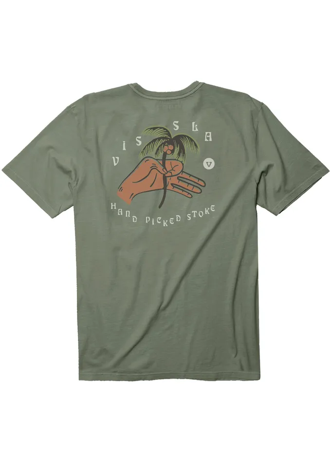 Premium Tees Hand Picked Ss Pkt Tee Army 8211 Vissla Men